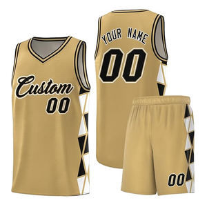 Uniformes de Baloncesto Personalizados al por Mayor, 100% Poliéster, Antibacterianos, Sin Mangas, Transpirables, de Secado Rápido, Conjunto de Ropa de Entrenamiento Cosida - Product Image 5
