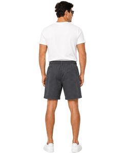 Shorts de bain pour hommes gris anthracite, décontractés, à séchage rapide, avec taille élastique et cordon de serrage, légers, pour la plage et les vacances - Product Image 2