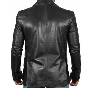Top Selling <b>Men's</b> <b>Casual</b> Leather <b>Jacket</b> with Zipper Turn-Down Collar <b>Lightweight</b> Breathable Winter <b>Jacket</b> Durable Design - Product Image 2