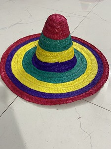 Sombrero Mexicano Vietnamita de Paja, Ala Ancha, Hecho a Mano, Material de Paja, para Playa, Vacaciones, Festivales, Disfraces y Eventos - Product Image 5