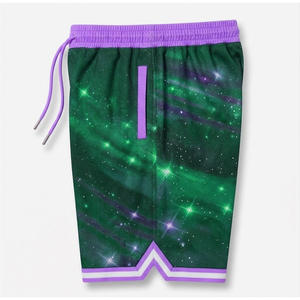 Short de basketball entièrement imprimé par sublimation, haute qualité, personnalisé, en mesh, vente chaude - Product Image 2