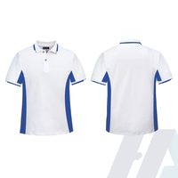 Polo en coton 100% à deux tons pour hommes, t-shirt à manches courtes de haute qualité, polo brodé personnalisé