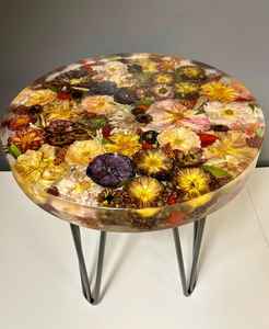 Bouquet de Mariée Personnalisé de Luxe Écologique en Résine Peinte à la Main pour Préservation Florale sur Table - Product Image 6