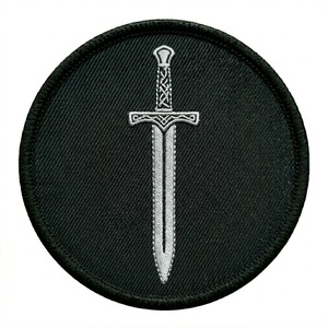 Patch brodé thermocollant personnalisé toile d'araignée ronde noir et blanc, badge toile d'araignée gothique, décoration pour vêtements, fournisseur en gros - Product Image 4
