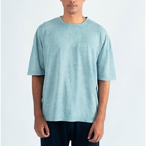 เสื้อยืดคอวีวินเทจผู้ชายปี 2026 แบบใหม่ ขายส่ง ผลิตตามสั่ง เนื้อผ้าหนา ซักกรด 100% ผ้าฝ้าย ทรงหลวม ลายเรียบ น้ำหนัก 240 กรัม - Product Image 3