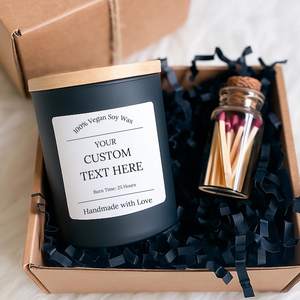 AIKUN High End Ceramic Jar <b>Scented</b> <b>Candle</b> with Lime Basil & Mandarin, Slow Burning Aromatherapy <b>Candle</b> for B2B Clients - Product Image 4