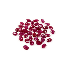 Rubis naturels de Bangkok, ovales calibrés 4x6mm, pierres précieuses facettées naturelles, prêtes à l'emploi pour la création de bijoux - Product Image 3