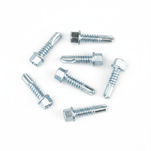 Vis autoperceuses à tête cylindrique métriques et impériales en acier classe 8.8 zingué à filetage grossier - Product Image 1