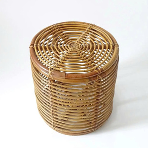 Attractive Handcrafted <b>Bamboo</b> Storage <b>Basket</b> Eco-Friendly Vintage Tabletop Installation <b>Laundry</b> Hamper Organizer Home Hotel - Product Image 3