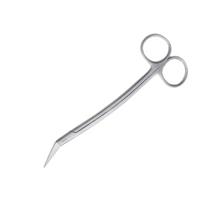 Ciseaux chirurgicaux dentaires Locklin 16,5 cm à bord de scie angulaire, manche courbé, en acier inoxydable, instrument médical chirurgical - Product Image 4