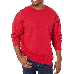 Sudaderas de cuello redondo de algodón para hombre, sudaderas de felpa de algodón, sudaderas personalizadas con impresión OEM para hombre - Product Image 1