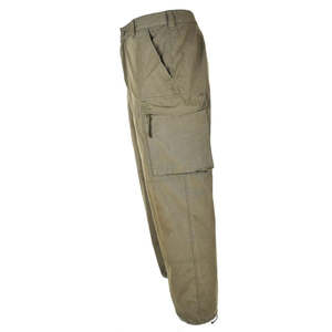 Pantalones cargo verde oliva para hombre, con múltiples bolsillos, material de lona, transpirables, estilo ropa de trabajo, cintura media, para uniforme de Austria - Product Image 3