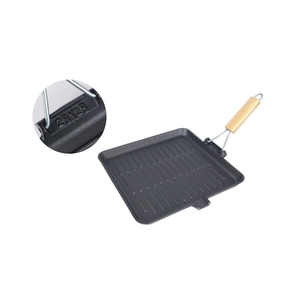 Poêle grill antiadhésive multifonctionnelle idéale pour la cuisson à l'intérieur, la friture, la rôtissure et les repas sains sans huile - Product Image 3