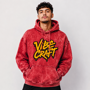 Sweat à capuche pour homme en coton épais, coupe décontractée, effet vintage, broderie personnalisée, streetwear décontracté, vêtements en gros - Product Image 1