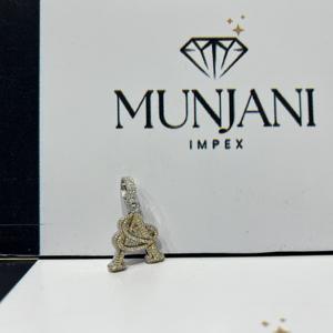 Colgante de Diamante con Certificado IGI, Plata S925, Chapado en Oro, Letra Personalizada, Diamante VVS, Colgantes Finos, Estilo Hip Hop, Unisex - Product Image 5