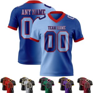 Proveedor de Camisetas de Fútbol Americano al por Mayor, Tela Interlock, Impresión Digital, Logotipo Personalizado, Etiqueta Privada, Secado Rápido - Product Image 5