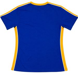 Camisa Premium Azul Rey y Dorado Sigma Gamma Rho de Manga Corta con Cuello Redondo, Gráfico de Letras Griegas y Ribete en Contraste, Estilo Casual de Fraternidad - Product Image 2