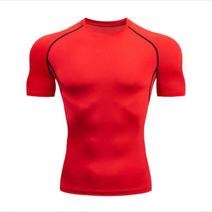 Camisetas de Compresión para Hombre, de Secado Rápido, para Fitness, Ropa Deportiva Ajustada, Protección contra Rozaduras, Ropa Atlética para Gimnasio, Correr y Trotar - Product Image 1