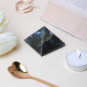 Hot Selling High Quality Natural Soha Agate Labrodite Fleshy <b>Crystal</b> Rectangle Gemstone Love Handmade Chinese New <b>Year</b> - Product Image 5