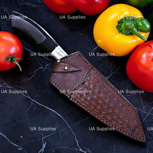 Cuchillo de Cocina de Cobre Forjado a Mano con Hoja de Damasco, Mango Personalizado Premium, Cuchillo Profesional para Cocinar, Fabricante Mayorista - Product Image 5