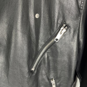 Blouson en cuir noir pour homme, style motard, qualité classique, coupe moderne, design personnalisé haut de gamme, nouveau modèle, blouson en cuir professionnel pour la conduite - Product Image 4