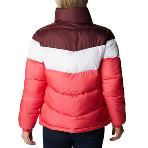 Veste matelassée pour femme pour l'hiver, chaude, coupe-vent, couleurs contrastées, fournisseur de vestes matelassées pour femme en gros - Product Image 6