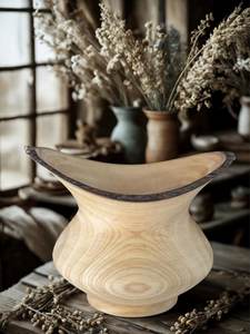 Maceta de Madera de Alta Calidad con Acabado Rústico Hecha a Mano para Plantas de Interior, Jardín, Patio, Balcón, Decoración - Product Image 5