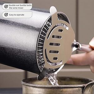 Professional <b>Strainers</b> for Bartender Fine <b>Mesh</b> Cocktail <b>Strainer</b> with Detachable Spring Stainless Steel Rod Bar <b>Strainer</b> - Product Image 4