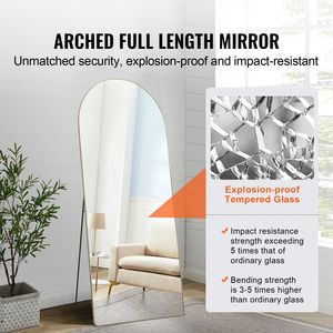 "Handmade <b>Large</b> Free Standing <b>Leaning</b> <b>Mirror</b> 71x30FT Aluminum Full-Length Wall/Mounted Floor <b>Mirror</b>" - Product Image 2