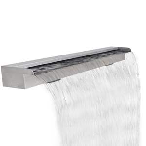 Fontana rettangolare della piscina a cascata in acciaio inossidabile 47.2 pollici - Product Image 1