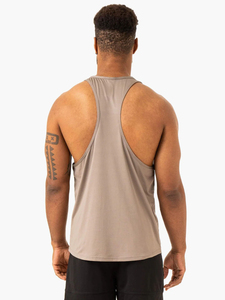 Camiseta sin mangas de algodón/fibra de bambú para hombre, venta al por mayor, personalizable con logo, para gimnasio, fitness, entrenamiento, culturismo, secado rápido - Product Image 4