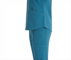 Uniformes Médicos de Verano para Mujer, Conjuntos de Uniformes Elegantes de Alta Calidad, 72% Poliéster, 21% Rayón, 7% Elastano, Tela Tejida - Product Image 5