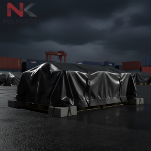 ผ้าใบโพลีไวนิลแบบม้วนสำหรับขายส่ง ทนทาน กันสภาพอากาศ เหมาะสำหรับงานโครงสร้างพื้นฐาน คลังสินค้า และการขนส่ง - Product Image 4