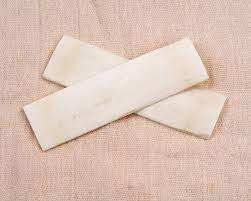 Écailles en os incrustées de pierres, couleur blanc naturel, couteau à écailles en os de haute qualité à bas prix - Product Image 6