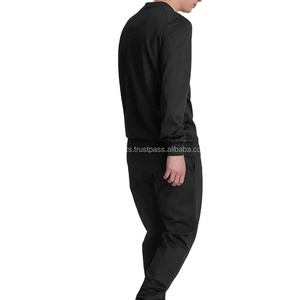 Wholesale Cheap Price Winter High Quality Casual & Street Wear Solid Plain Men Joggers Sweatsuit Tracksuit Set Customized Logo - Product Image 2