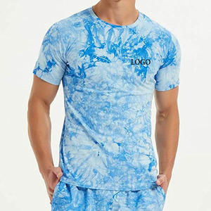 T-shirt pour homme en coton 100% tricoté respirant à imprimé lettres, décontracté pour l'été - Product Image 3