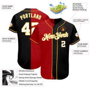 Camiseta de Béisbol Personalizada por Sublimación, OEM, 100% Poliéster, Informal, con Botones al Frente, Nombre del Equipo, Número, Ropa Deportiva - Product Image 4
