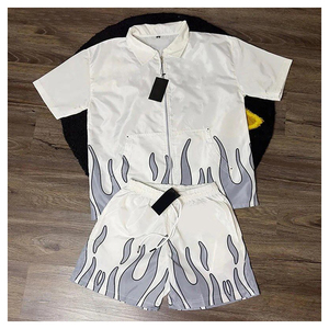 ชุดวอร์มกันลมสำหรับผู้ชายแบบขายส่ง เสื้อแจ็คเก็ตสปอร์ตน้ำหนักเบา กางเกงเข้าชุด กันน้ำ เหมาะสำหรับวิ่งออกกำลังกายกลางแจ้ง - Product Image 3