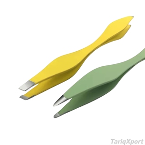 Pince à épiler double face en acier inoxydable, pointe pointue, outil professionnel de précision pour le modelage des sourcils, pour salon de beauté - Product Image 2