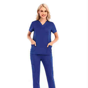 Tenue d'uniforme pour personnel infirmier : Tissu confortable, vêtements de travail quotidiens pour clinique, légers et respirants - Product Image 2