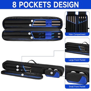 Étui de transport pour queue de billard grande capacité, léger, pour snooker et billard - Product Image 4