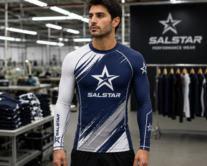 Haut de compression respirant à manches longues pour hommes, séchage rapide, pour MMA, BJJ, entraînement en salle de sport, sublimation personnalisée, tendance - Product Image 5