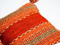 Housse de coussin en coton chenille de qualité supérieure, taillée à la main, avec bordure à pompons, pour la décoration de salon et de la maison, vente en gros