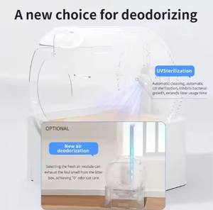Toilette pour chat ovale automatique, intelligente, écologique, grande capacité, facile à nettoyer - Product Image 4