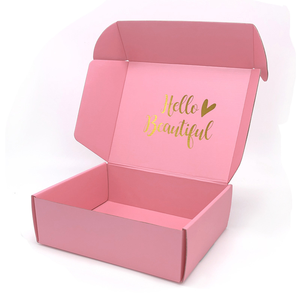 Caja de Envío de Cartón Corrugado Rosa Grande Personalizada con Forro de Esponja, Eficaz para Empacar Mariscos y Huevos, con Logotipo - Product Image 2