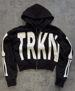 Ensemble de survêtement sportif en molleton imprimé, 100% coton, deux pièces, sweat-shirt et short slim fit pour homme - Product Image 1