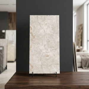 Dalle en pierre frittée Alfa Beige haute brillance 1600x3200mm aspect marbre pour murs et sols 160x320cm Plus grande taille - Product Image 3