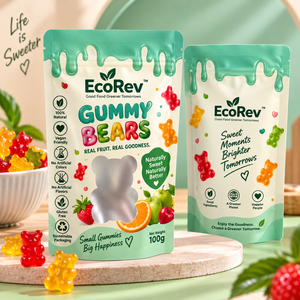 EcoRev Natural, Snack Sin Azúcar Añadido, Rico en Antioxidantes, Arándanos Deshidratados, Grado Alimenticio, Bolsa Doypack de PE VMPET de 50g - Product Image 6