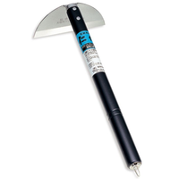 Set Alat Sekop Kebun Mini Stainless Steel NISAKU Brand KUSAKAKI-KAMA, Gagang Kayu, untuk Menyiangi Tanaman, Buatan Jepang