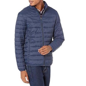 Men's High Quality Custom Embroidered Puffer <b>Jacket</b> Waterproof Hooded Winter Coated Front Zipper Closure Quilted - Product Image 3